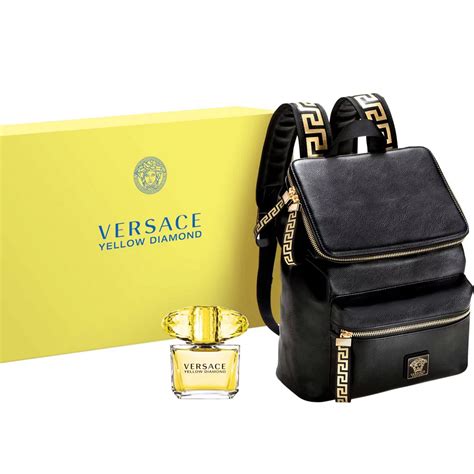 versace fragrance sale|Versace perfume with backpack.